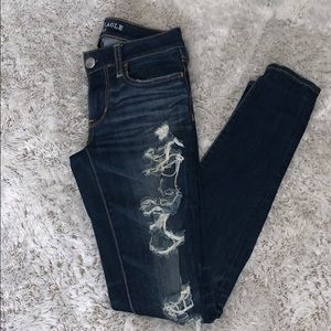 American Eagle Distressed Super Stretch Jeggings